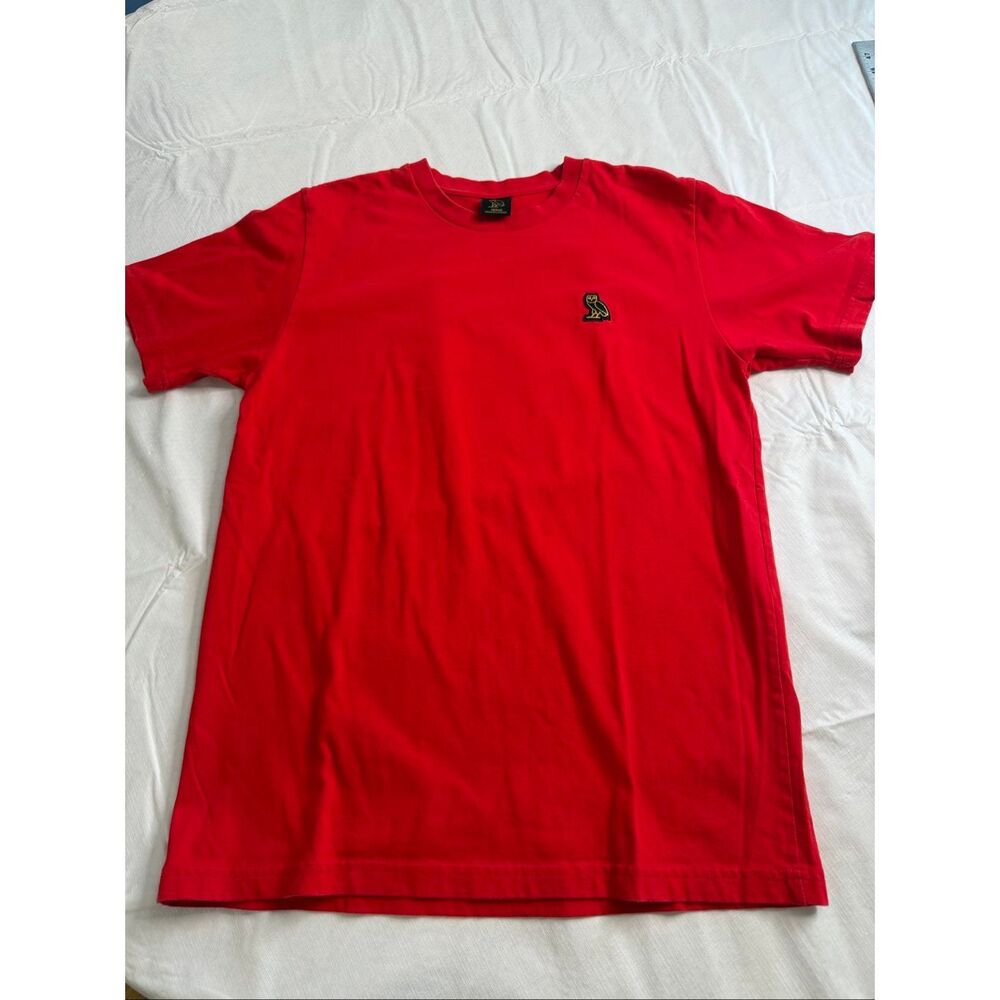OVO Essentials Classic Fit Red T-shirt Size Medium